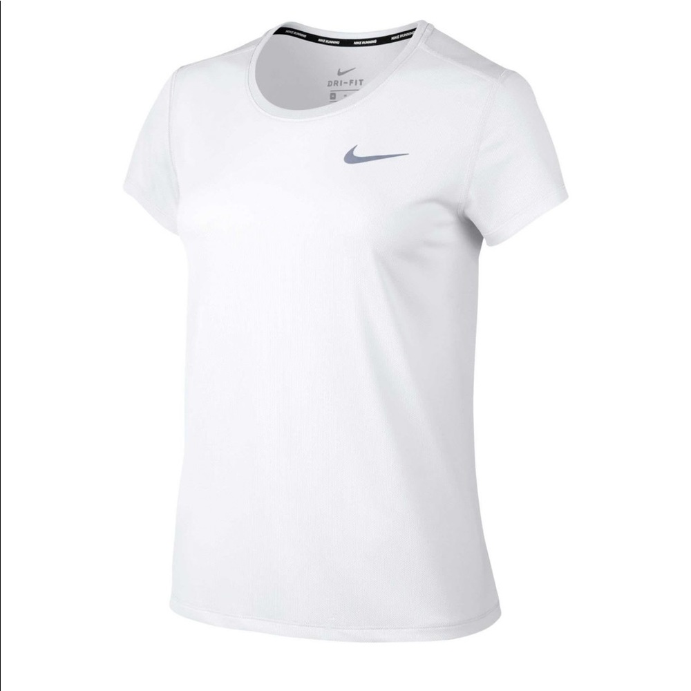 Women's Nike Running White Dri-Fit Tee (Worn Once)